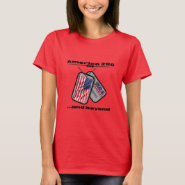 America 250 | Hundemarken | USA-Flagge | Patriotis T-Shirt