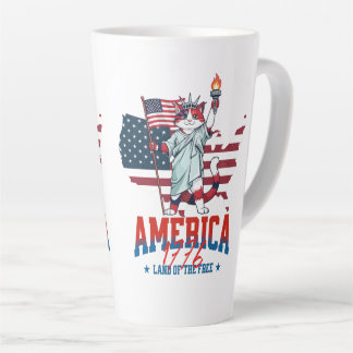 America 250-Jahr-Jubiläum Patriot Katzen Milchtasse
