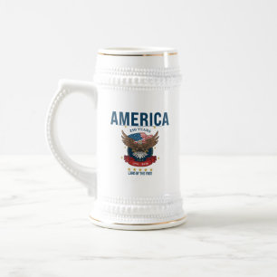 America 250 Jahre Adler   1776–2026 Gedenk- Bierglas