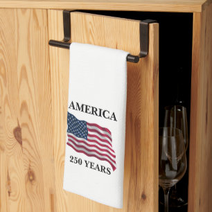 America 250 Jahre Flagge Geschirrtuch