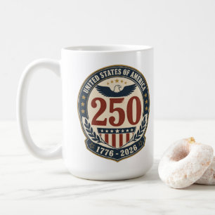 America 250. Jubiläum 1776-2026 Kaffeetasse