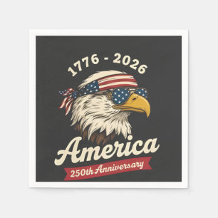 America 250. Jubiläum USA Adler Vogel 1776 2026 Serviette