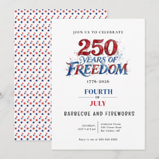 America 250 Party-Feier  Einladung