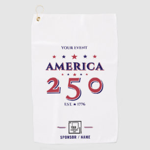America 250 Patriotic Corporate Logo 2026 Golfer Golfhandtuch
