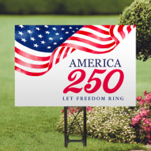 America 250 Patriotische amerikanische Flagge Yard
