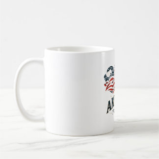 America 250 Patriotische Sterne und Streifen Kaffeetasse