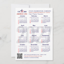 America 250 Patriotischer Kalender 2027 Andenkenka