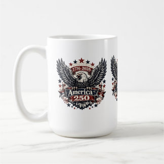 America 250 Patriotischer Weißkopfseeadler 1776-20 Kaffeetasse