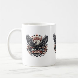 America 250 Patriotischer Weißkopfseeadler 1776-20 Kaffeetasse