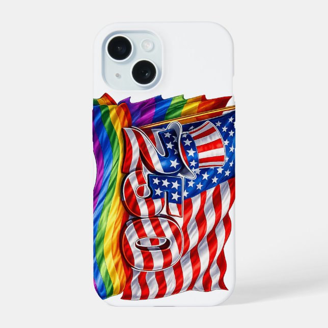 America 250 Pride Flag iPhone 15 Hülle (Rückseite)