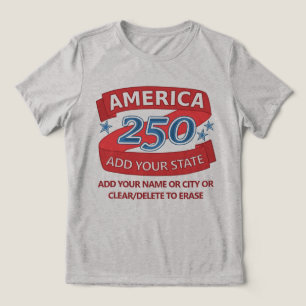 America 250 - Staatspatriotische Kleidung für hell Tri-Blend Shirt