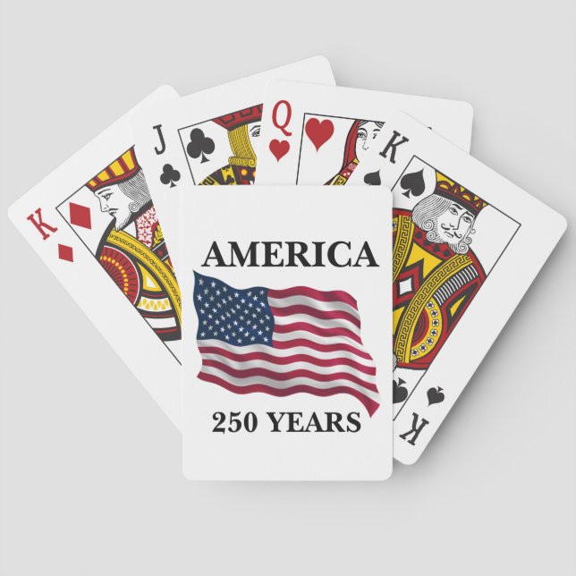 America 250 Years Flag Spielkarten (Rückseite)