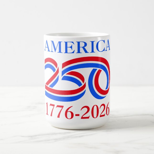 America 250th Anniversary 1776-2026 Patriotic  Kaffeetasse (Mittel)