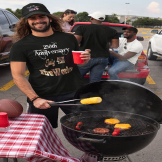  America 250th Anniversary Fire Works T-Shirt