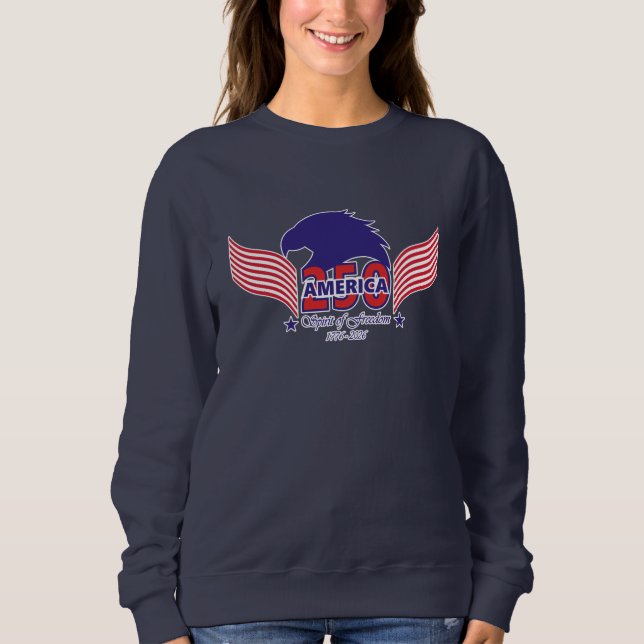 America 250th - Geist der Freiheit - Editierbar -  Sweatshirt (Vorderseite)