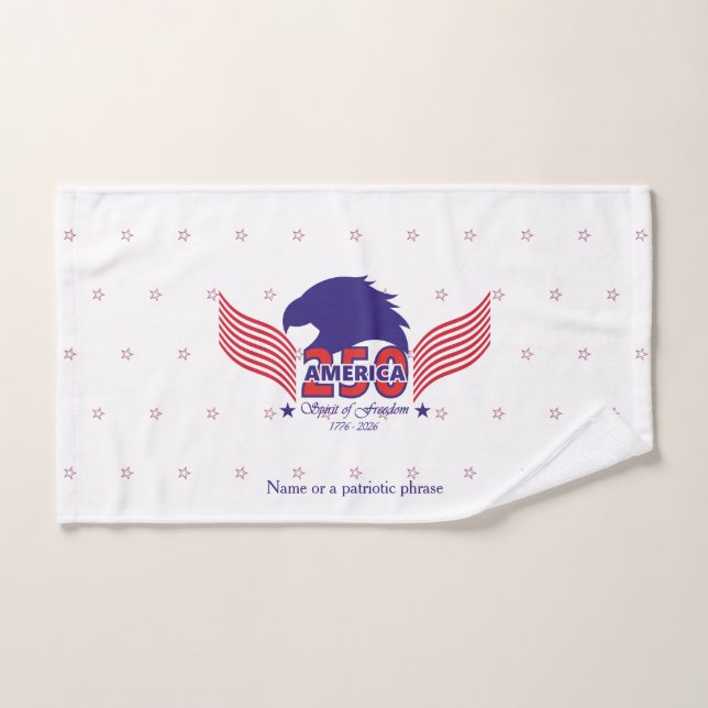 America 250th-Spirit of Freedom-  On White Badhandtuch Set (Handtuch)