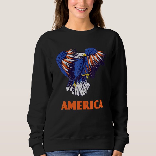 America American Eagle 4. Juli Sweatshirt (Vorderseite)