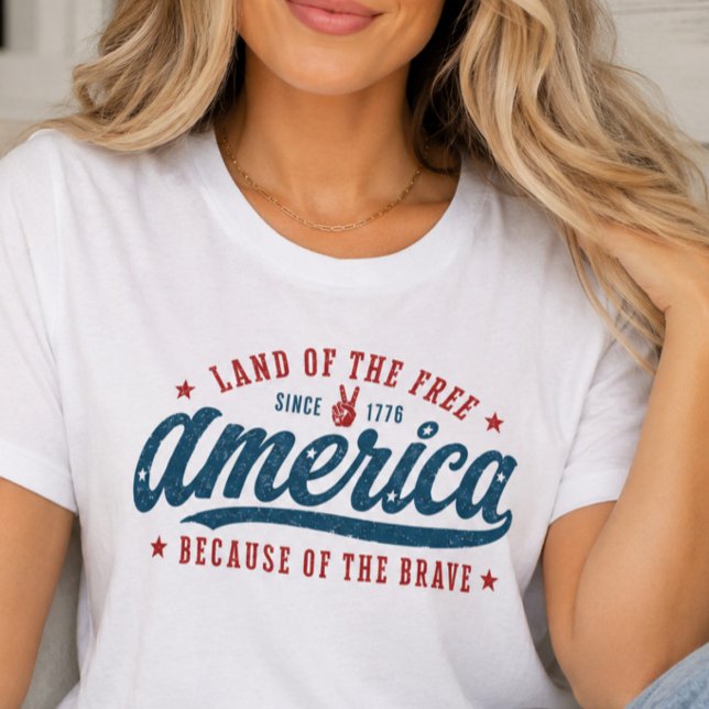 America Because of the Brave Tee (Von Creator hochgeladen)