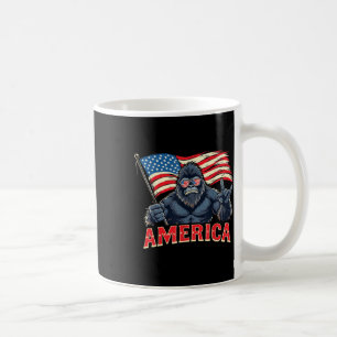 America Bigfoot Sasquatch 4. Juli US-Flagge Rock P Kaffeetasse