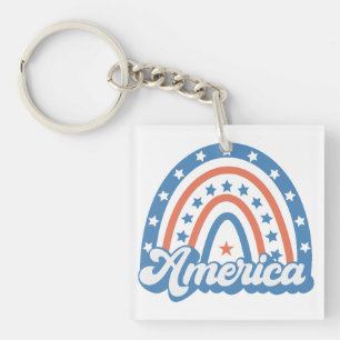 America Boho Retro Schlüsselanhänger