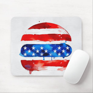 America Burger (Weiße Malerei Nr. 2) Mousepad