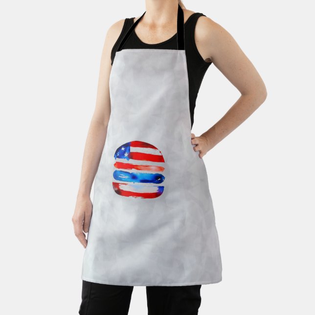 America Burger (Weißes Gemälde Nr. 3) Schürze (InSitu)