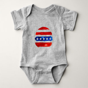 America Burger (Weißes Gemälde Nr. 4) Baby Strampler