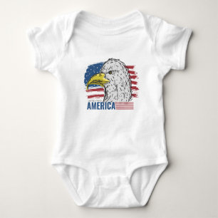 America Eagle this USA Baby Strampler