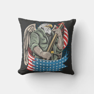 America Eagle Throw Kissen