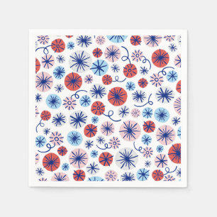 America Fireworks 4. Juli Serviette