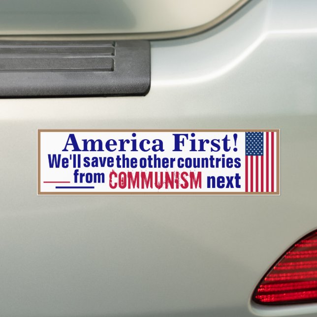 America First Autoaufkleber (Auf Auto)