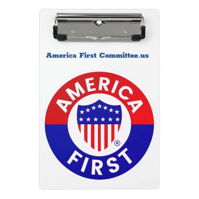 America First Committee Mini Clipboard Klemmbrett (Vorderseite)