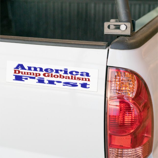 America First Dump Globalismus Autoaufkleber (Auf Lkw)