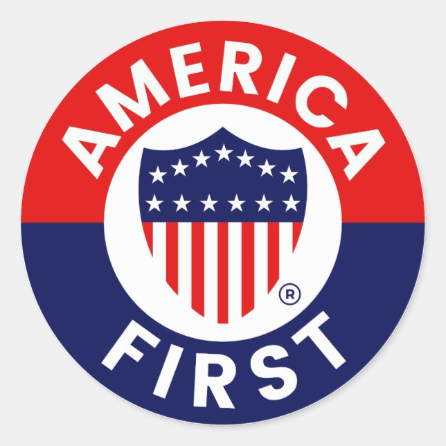 America First Logo Sticker (Vorderseite)