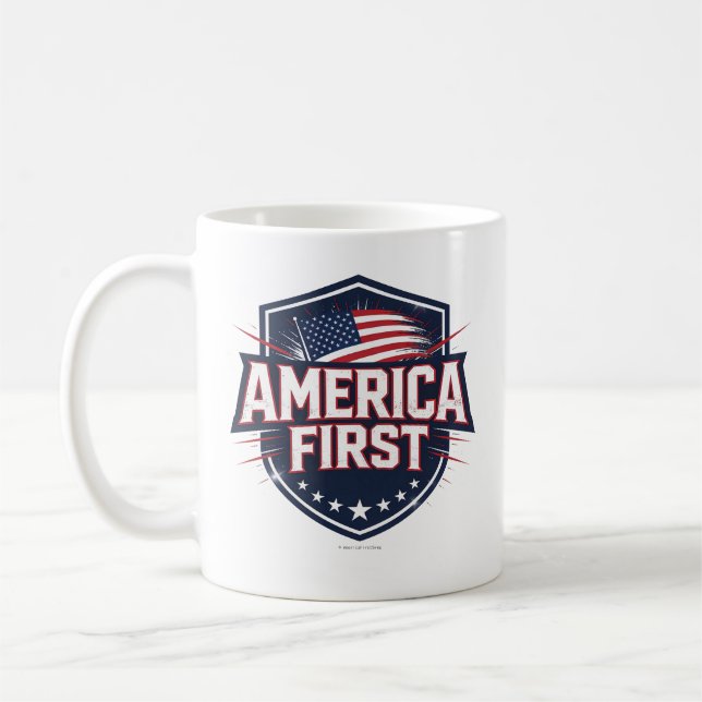 America First - Mug Kaffeetasse (Links)