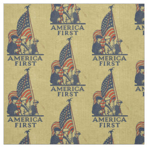 America First Patriots American Flag Vintag USA Stoff
