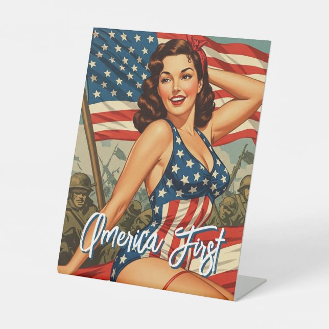 America First Susan Lee 8x10 Sockelschild (Vorderseite)