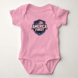 America First - T-Shirt Baby Strampler