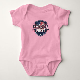 America First - T-Shirt Baby Strampler