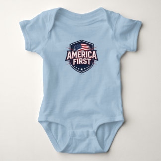 America First - T-Shirt Baby Strampler