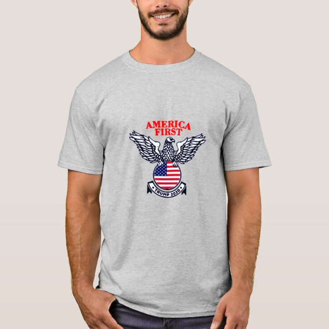 America First Trump 2020 T-Shirt (Vorderseite)