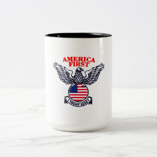 America First Trump 2020 Zweifarbige Tasse