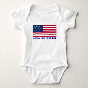 America First Trump 2024 Baby Strampler
