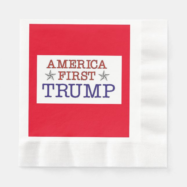 America First Trump Napkins Serviette (Vorderseite)