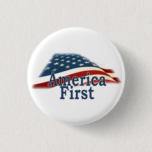 America First USA Flag Button (Vorderseite)