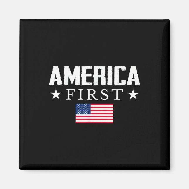 America First USA Flag Magnet (Vorne)