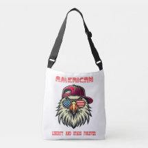 America Flag Cool Bald Eagle USA Tasche