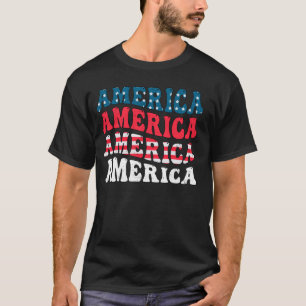 America Flag Graphic Funny 4. Juli Unabhängige T-Shirt
