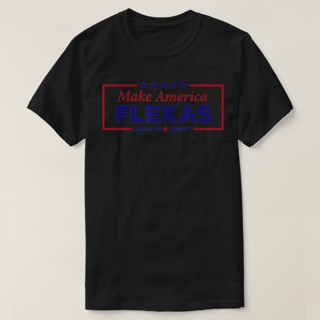 America Fleas 2024 Desantis Abbott T-Shirt (Design vorne)