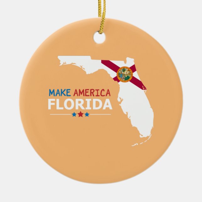 America Florida Keramik Ornament (Vorne)